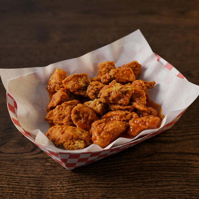 Boneless chicken wings 20.