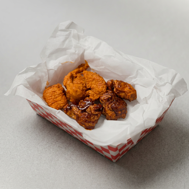 Boneless chicken wings 6.
